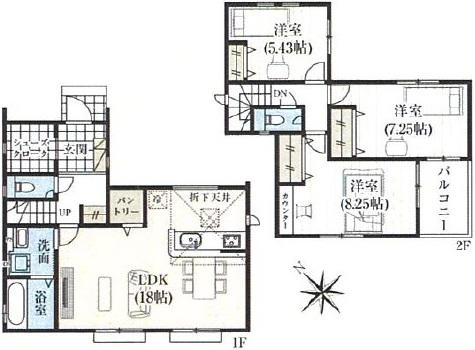 北坂戸駅 徒歩4分 バス28分構造:木造土地面積:168.09平米 ( 50.84坪 ) 建物面積:97.08平米 ( 29.36坪 )