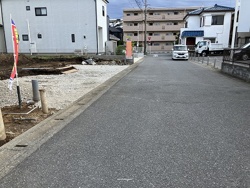 建物建築前